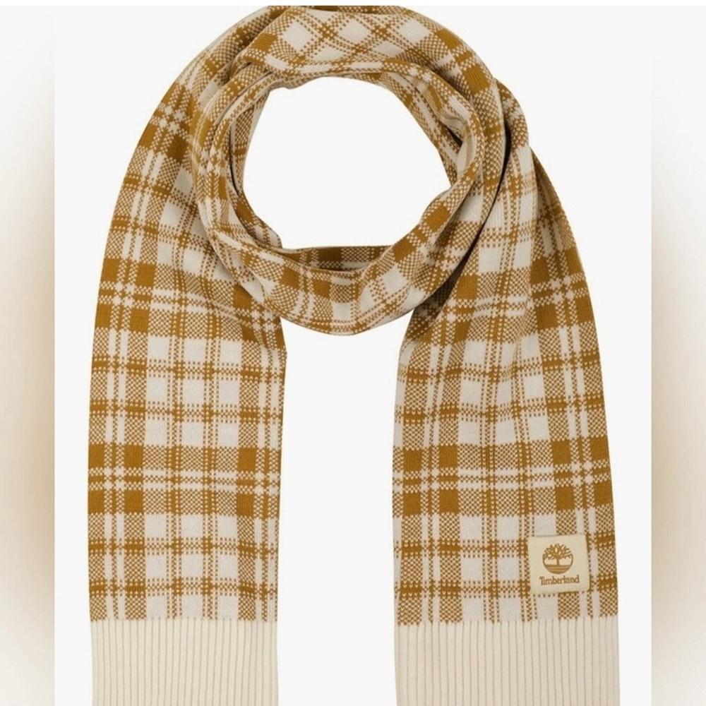Timberland Brown and White Scarf - Picture 11 of 12